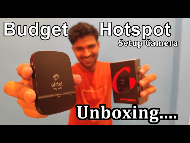 Budget Wifi Hotspot provider Unboxing, Online camera with Airtel my WIFI device with 300 Hr. Backup