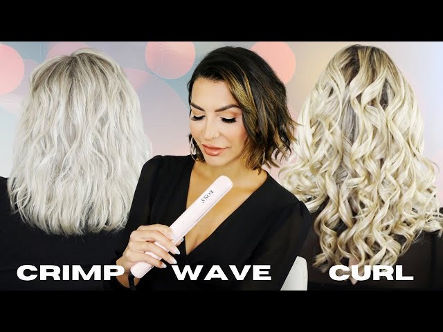 3 EASY ways to CURL your hair with a Straightener | Kosa Professionals Elite Styler
