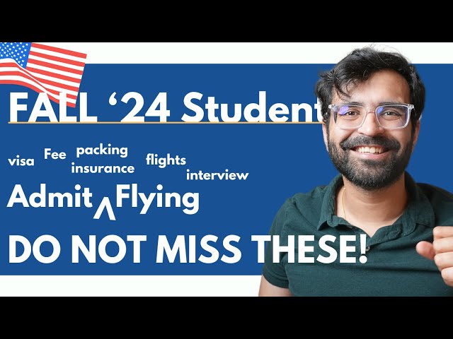 Admit to Flying | Everything Fall '24 Student has to do ✅