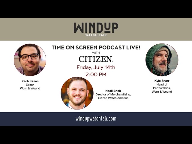 Time On Screen Podcast LIVE At The Windup Watch Fair Chicago 2023