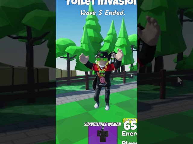 How good is the Surveillance Woman in Toilet Invasion by KevX #shortsroblox #toiletinvasion