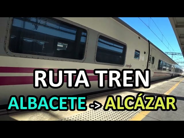 4K RUTA TREN RAIL VIEW ALBACETE ALCAZAR