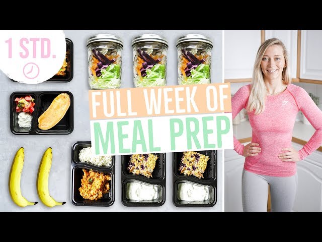 MEAL PREP für 1 Woche | Wochenplan zum Abnehmen | Vorkochen für 5 Tage
