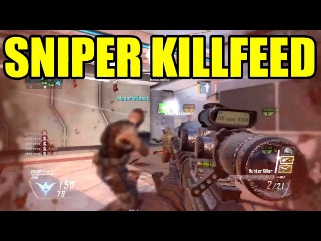 AMAZING SNIPER KILLFEED | Call of duty Black ops 2