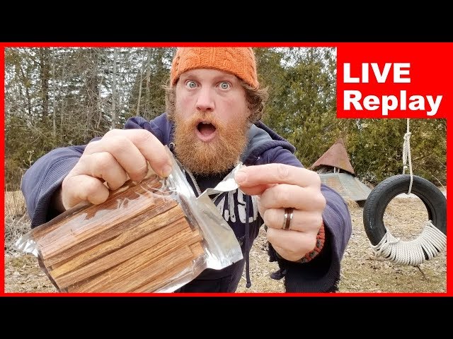 Using Fatwood To Start A Fire For The First Time Ever Live & Q AND A