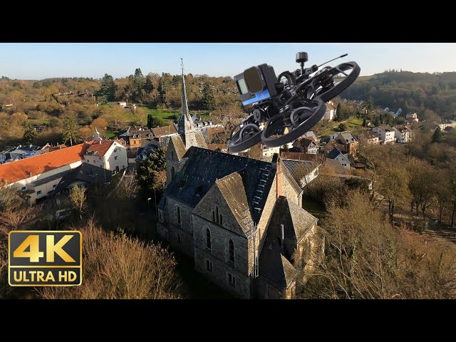 Ancient Church With Fpv Drone