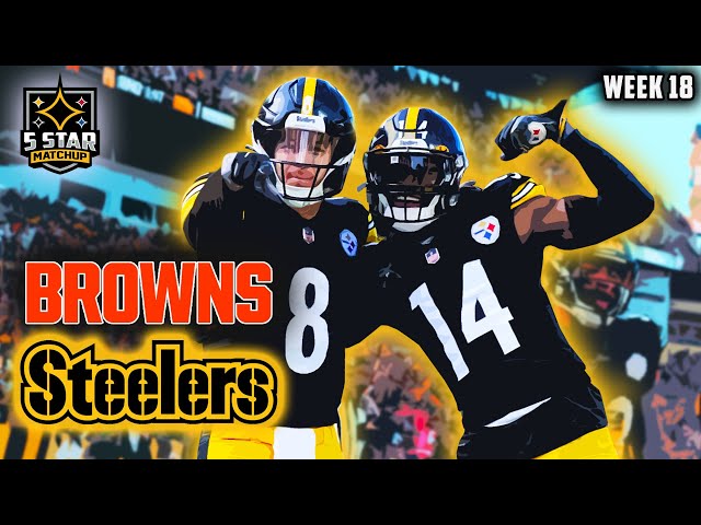 Steelers vs Browns Week 18 Highlights: Young Steelers Finish Strong at 9-8! | 5 Star Matchup
