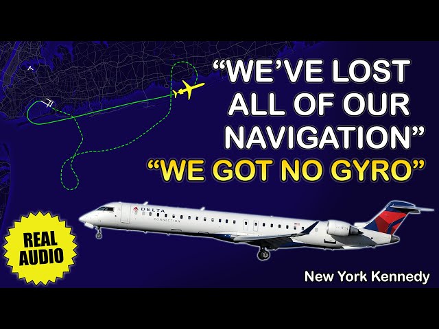 They have no idea where they are. Airplane lost navigation after takeoff. New York Kennedy. Real ATC