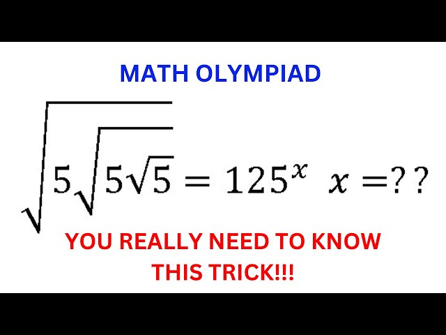 A Very Nice Math Olympiad Question | How to solve Exponential equation| Algebra