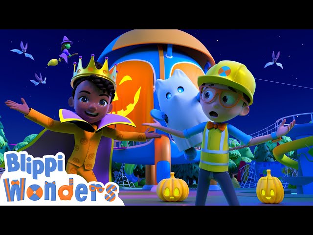 Blippi's Halloween Hideout Song! | Blippi Wonders Educational Videos for Kids