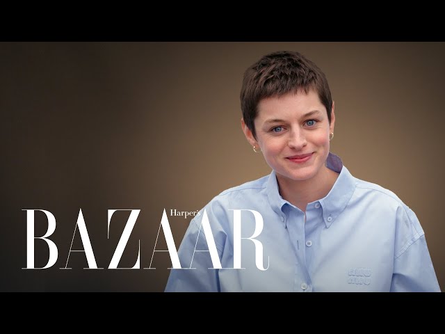 Emma Corrin Is Admittedly So British | All About Me | Harper's BAZAAR