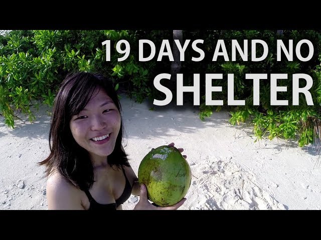 Desert Island Survival Shelter | THE FIRST FEMALE CASTAWAY (2 of 6)