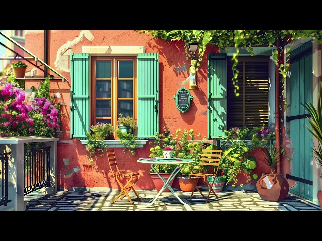 Spring Jazz Music with Relaxing Sky Cafe 💫 Cozy Ambiance Relaxing Music for Study, Work and Relax