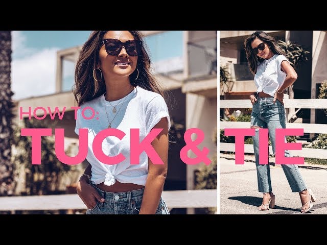 How To Tuck In & Tie Your Tops | Style Hacks