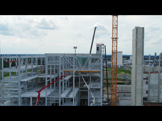 Construction progress for BASF's CAM plant in Schwarzheide, Germany - August 2021