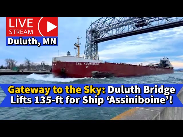 ⚓️Gateway to the Sky: Duluth Bridge Lifts 135-ft for Ship ‘Assiniboine’!
