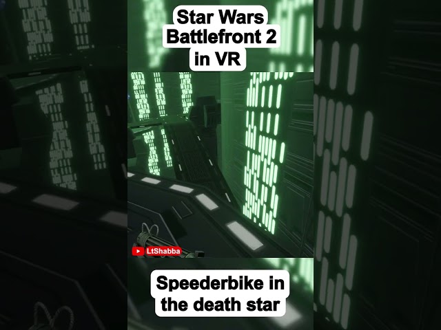 Star Wars Battlefront VR - Speederbikes in the death star