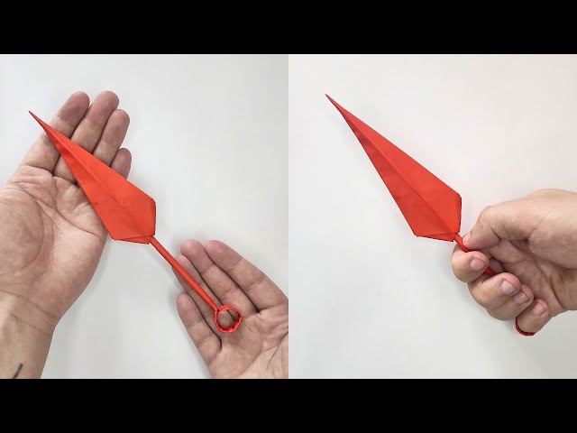 Origami KUNAI NINJA | How to make a paper ninja weapon