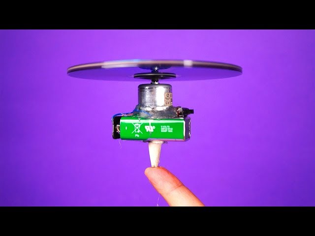 How to Make an Electric Gyroscope with disk drive