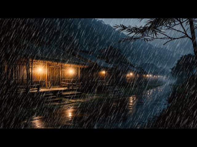 🔴Rain Sounds for Sleeping - The Soothing sound of Rain in The Village, Reduce Your stress