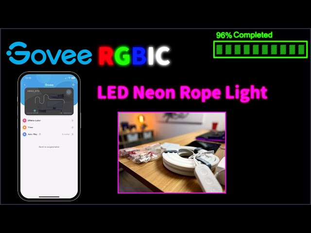 Goove LED Neon Rope Lights RGBIC im Homelab