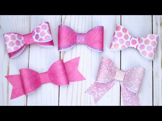 Paper Bow Tutorial 🎀 Make 5+ Different Bows!