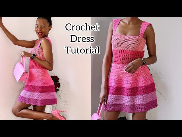 How To Crochet A Simple Round Dress / Summer Dress