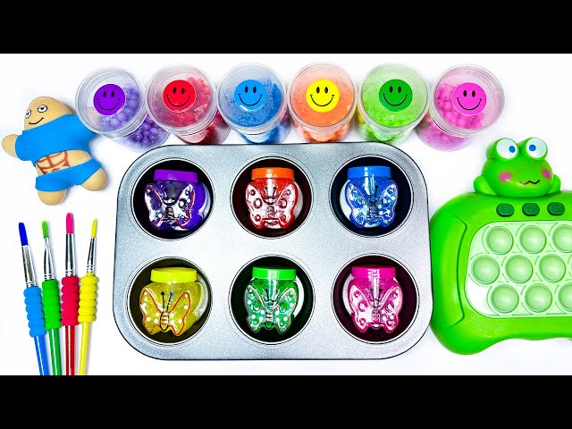 Satisfying Video l How to Make Rainbow Lollipop Candy FROM Paint Soccer Balls & Cutting ASMR #100