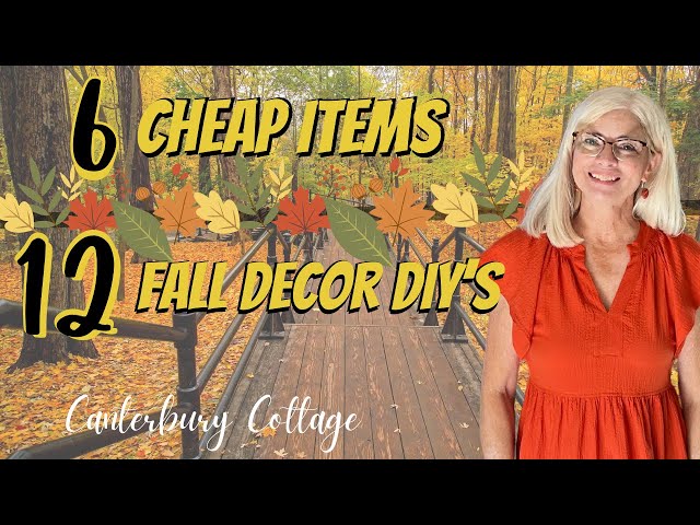 Fall Decor DIY’s Two Different Ways (Using Cheap and Easy to Find Items)