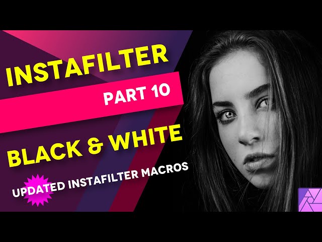 Affinity Photo Black and White quick tip to achieve great looking BW photos | InstaFilters part 10