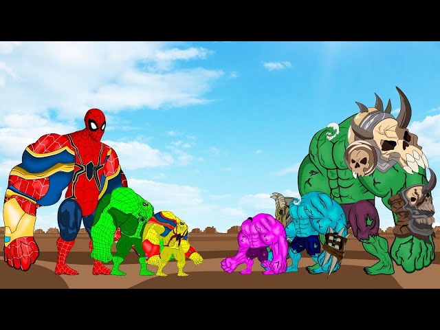 Rescue Evolution of Team HULK vs Team Spiderman: Returning from the Dead SECRET - FUNNY CARTOON
