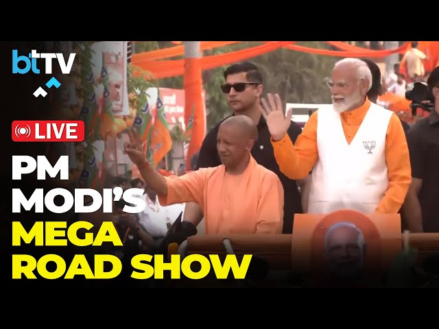PM Modi's Spectacular Varanasi Roadshow Sets The Ganges Aglow In Shiv Ki Nagri