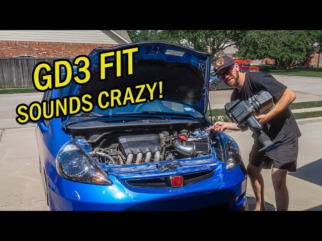 Super Cheap Intake Install on My GD3 Honda Fit! - Crazy Sounds!