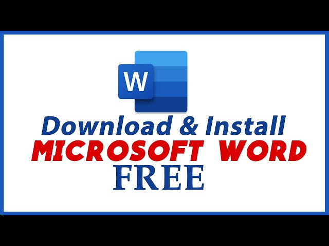How to Download & Install Microsoft Word Office For Free on Laptop 2023
