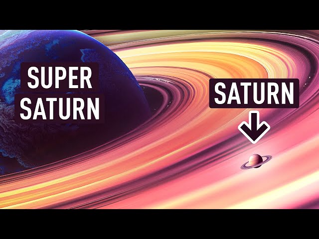 SUPERSATURN rings are 200 times bigger than Saturn's