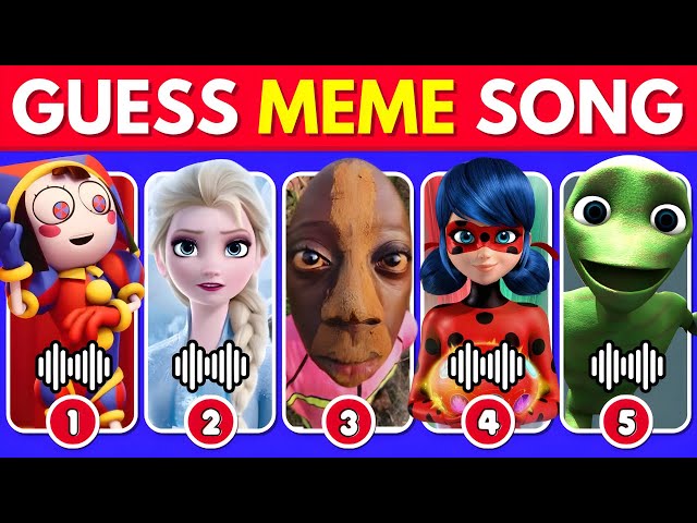 Guess Meme SONG🎤🔊| The Amazing Digital Circus, Salish Matter, Chipi Chapa, Toothless, MrBeast, Tenge