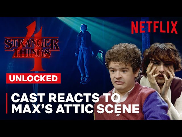 Stranger Things 4 | Stranger Things Cast Reacts to Max's Attic Scene | Netflix Geeked