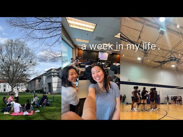 week in my life at emory university | studying, photography gig, interviews, friends
