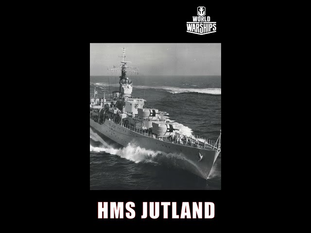 HMS Jutland Royal Navy Destroyer #shorts #worldofwarships #warships #navalhistory #royalnavy