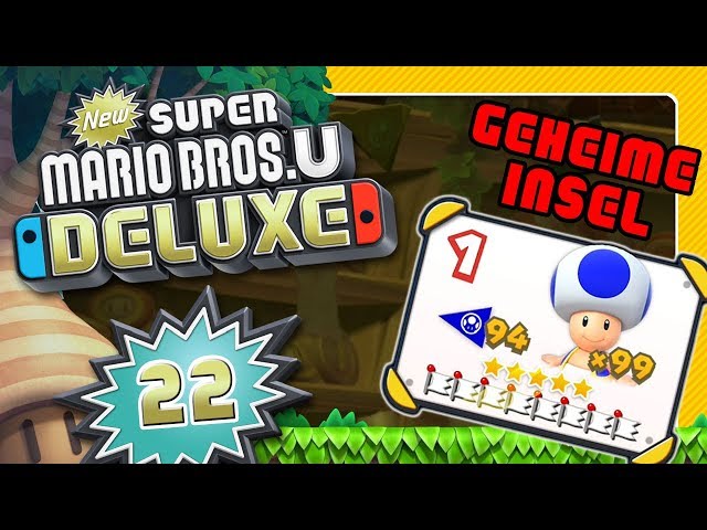 NEW SUPER MARIO BROS. U DELUXE 🌰 #22: Geheime Insel, Switch-Credits & 5 shiny Stars Datei