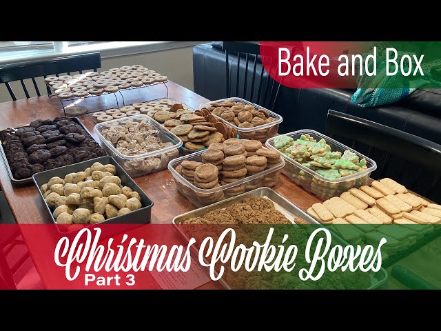 Christmas Cookie Boxes, Part 3: Bake and Box Over 825 Cookies With Me!