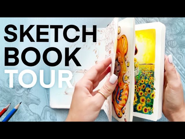 I Painted for 300+ Hours To Make This Sketchbook Tour!