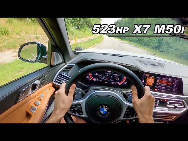 Brutally Quick 3 Row Limo SUV - 2020 BMW X7 M50i POV Drive