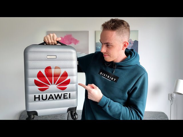 Huawei shipped a suitcase full of products!
