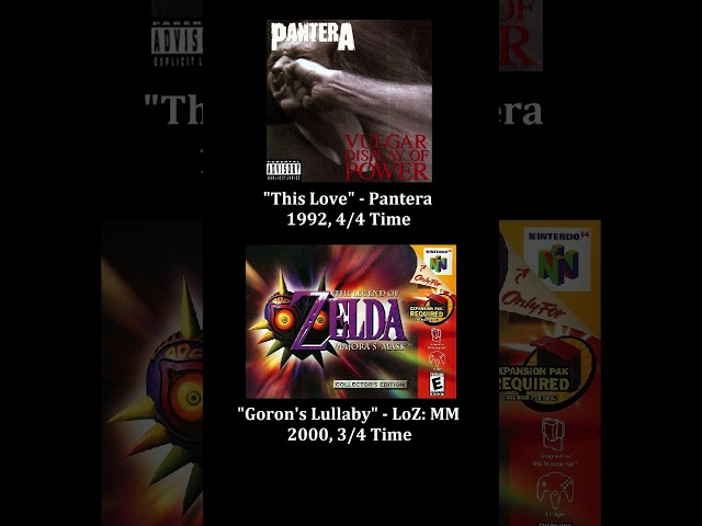 Pantera's "This Love" + "Goron's Lullaby" Use The Same Melody