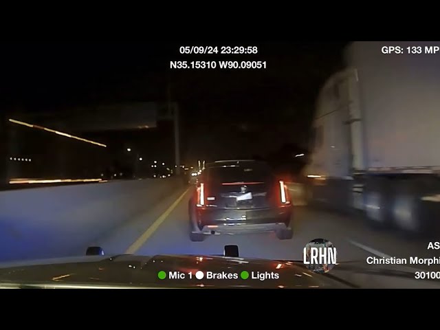 Cadillac Has Blowout During High-Speed Chase