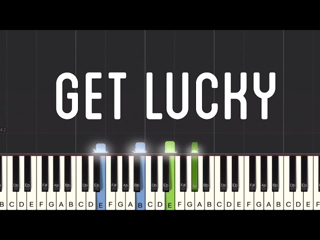 Daft Punk - Get Lucky Piano Tutorial | Medium