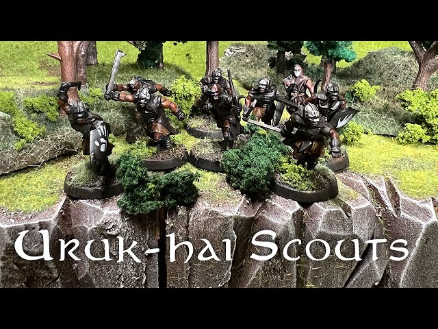How to speed paint Uruk-Hai Scouts of Isengard - Middle Earth SBG