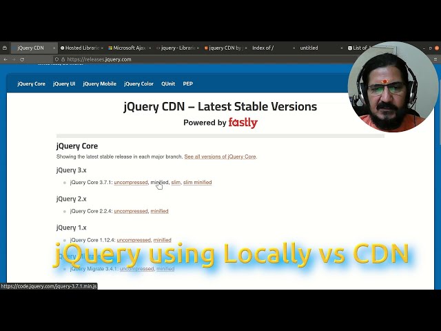 jQuery usage Locally vs CDN