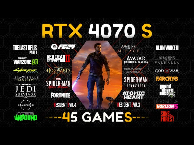 RTX 4070 Super : Test In 45 Games (1440P)
